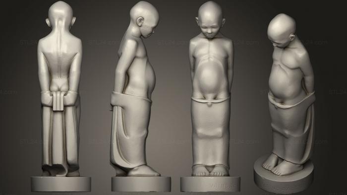 Indian sculptures (Graniittipoika II, STKI_0119) 3D models for cnc